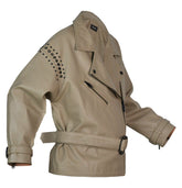 Pelle Pelle Soft Sheepskin Leather Jacket with Belt